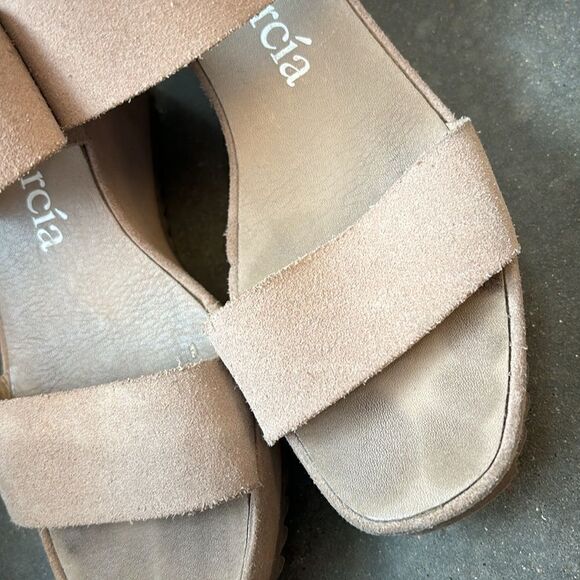 Pedro Garcia wedges tan brown 38 suede sandals - Picture 4 of 8